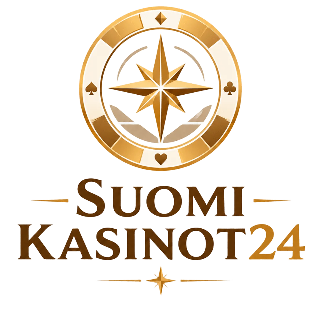 Suomikasinot24-sivuston logo kasinoiden, bonusten ja maksutapojen vertailuun