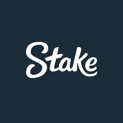 Stake-logo kryptomaksuja ja VIP-etuja käsittelevässä kasinokortissa